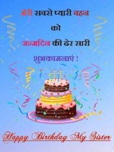 Sister Birthday Wishes in Hindi 3