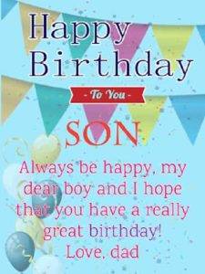 birthday wishes for son 2