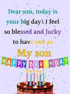 blessed birthday wishes for son 4